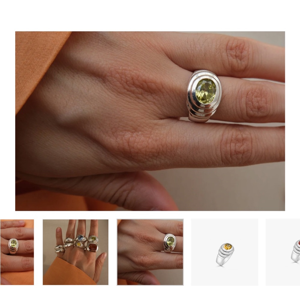 Nuuk Jewelry Deco gemstone ring